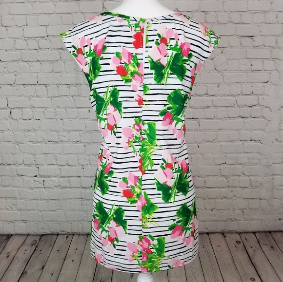 🛍️ SALE Merona Floral Striped Top - Picture 2 of 4